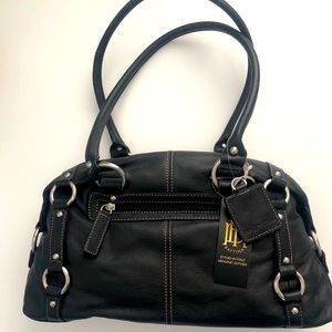 *NEW* Mia Battina Black Leather Satchel